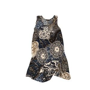 Boho Ana & Rose Paisley Bandana Print Tank Dress - Size L